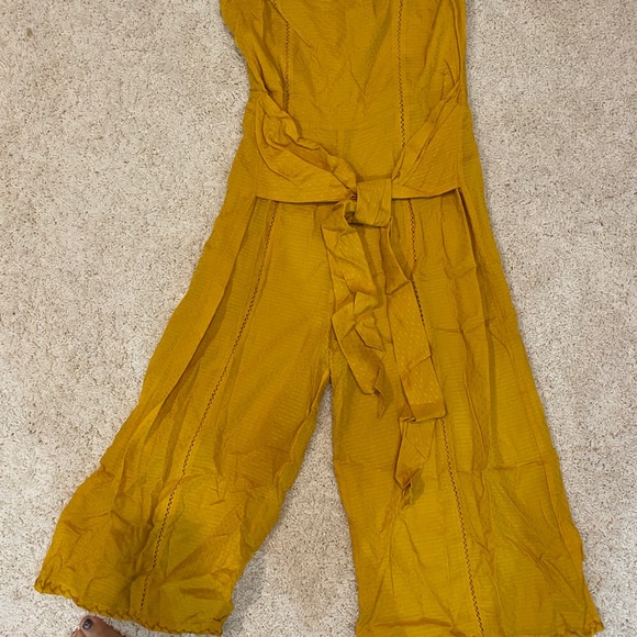 TULAROSA Yellow Strapless Jumpsuit - Picture 3 of 3